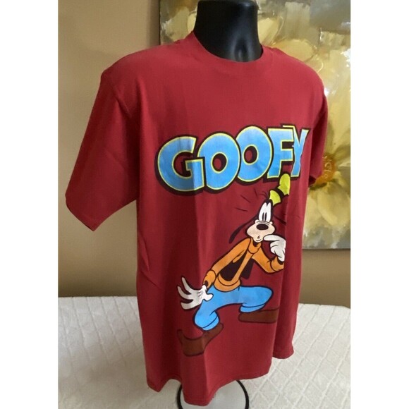 Vintage Disney Goofy Graphic Print Red Shirt Men’s Size Large - Picture 6 of 14